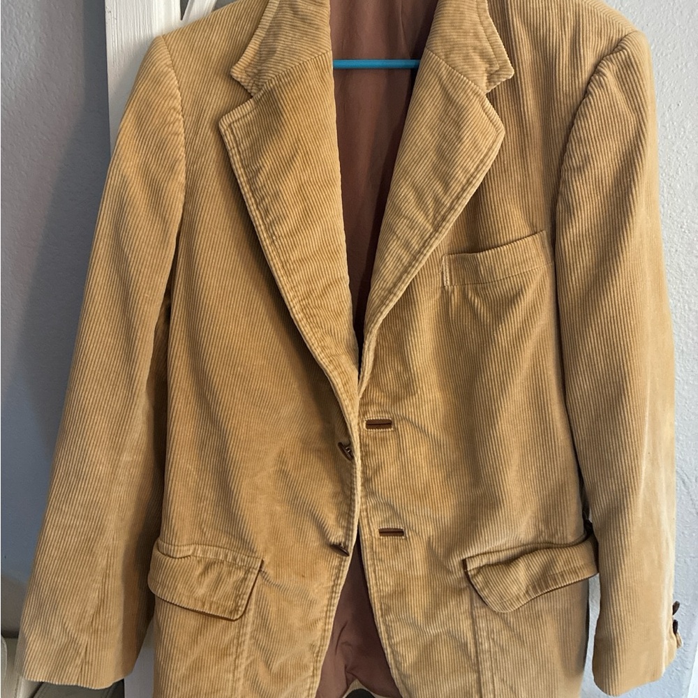 Tan Corduroy Blazer
